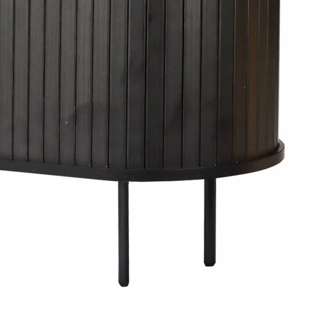 Wohnen Ovales TV-Lowboard mit Schiebetüren - Lurymav