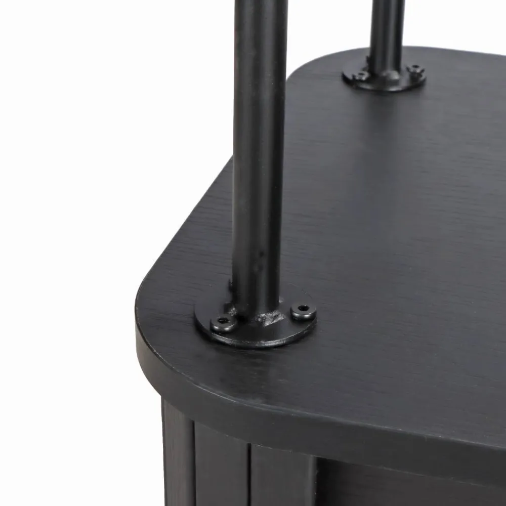 Wohnen Ovales TV-Lowboard mit Schiebetüren - Lurymav