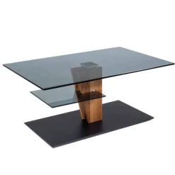 Wohnen Designermöbel*Parasol Glas Wohnzimmertisch höhenverstellbar - Camelian