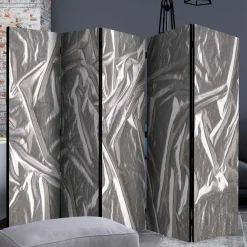 Wohnen Wohnzimmer-Regale|Paravents*Paravent in Grau Silber bedruckt - Smidan