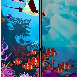 Kinder Wohnen Paravent mit Comic Motiv Unterwasserwelt - Harriss