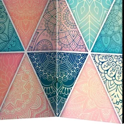 Wohnen Paravent mit Dreieck Muster mit Orient Ornamenten - Sintma