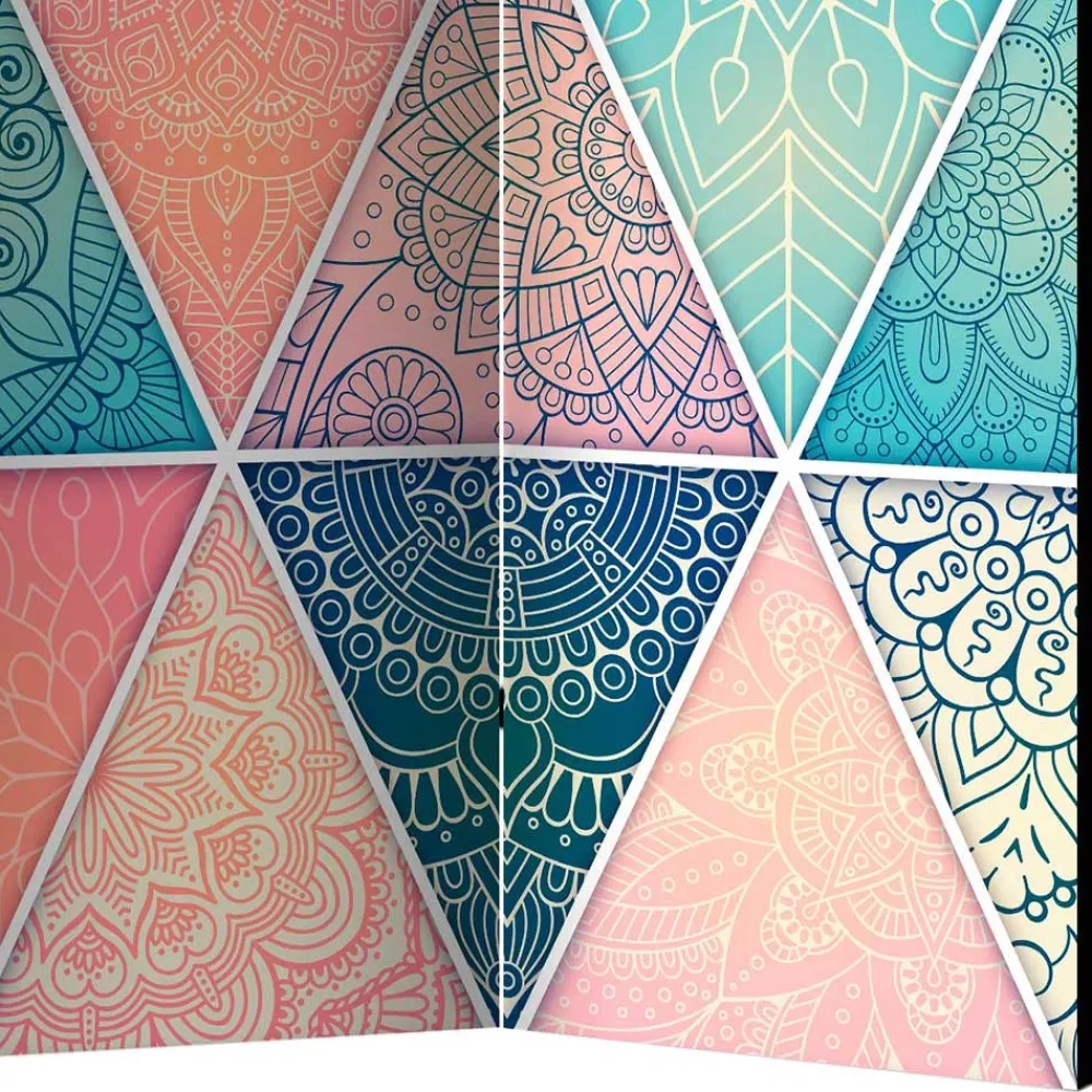 Wohnen Paravent mit Dreieck Muster mit Orient Ornamenten - Sintma