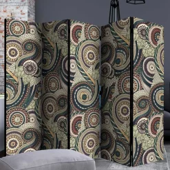 Wohnen Paravent mit Ethno Muster bedruckt - Levirenas