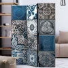 Wohnen Paravents|Vintage Möbel*Paravent mit Kachel Design in Blau Grau - Baltra