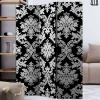 Wohnen Paravents|Vintage Möbel*Paravent mit Ornament Muster in Schwarz Weiß - Metallin