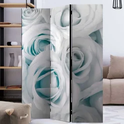 Wohnen Vintage Möbel*Paravent mit Rosen Motiv bedruckt - Vientors