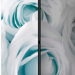 Wohnen Vintage Möbel*Paravent mit Rosen Motiv bedruckt - Vientors