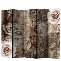 Wohnen Paravent mit Vintage Rosen Motiv - Lavaco