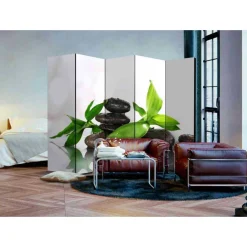Wohnen Asiatische Möbel*Paravent Raumteiler mit Zen Foto - Omy