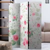 Wohnen Vintage Möbel*Paravent Raumtrenner mit Rosen Motiv - Georgy
