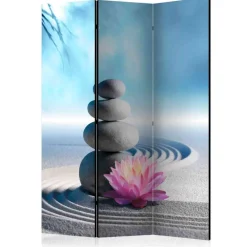 Wohnen Wohnzimmer-Regale|Paravents*Paravent Trennwand mit Zen Foto Motiv - Rhodos