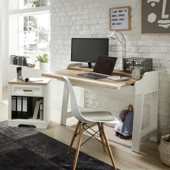 Wohnen PC Schreibtisch & Rollcontainer - Mehady (zweiteilig)