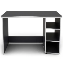 Wohnen PC Schreibtisch in Anthrazit mit Weiß - Venatio