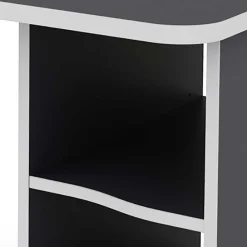 Wohnen PC Schreibtisch in Anthrazit mit Weiß - Venatio