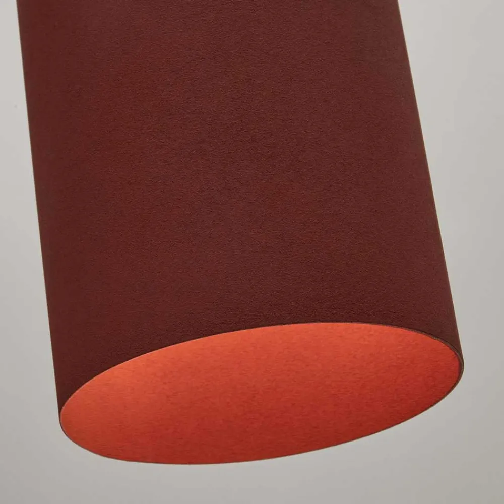 Wohnen Pendelleuchte aus Metall in Terracotta - Yushu