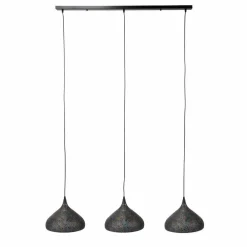 Wohnen Lampen & Leuchten*Pendelleuchte mit 3 Schirmen Trichterform Simulin aus Metall