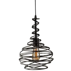 Wohnen Lampen & Leuchten*Pendelleuchte mit Drahtschirm geschwungen - Brozana