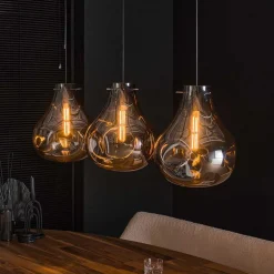 Wohnen Pendelleuchte mit drei Tropfen Design Schirmen - Vincent