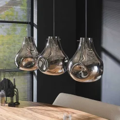 Wohnen Pendelleuchte mit drei Tropfen Design Schirmen - Vincent