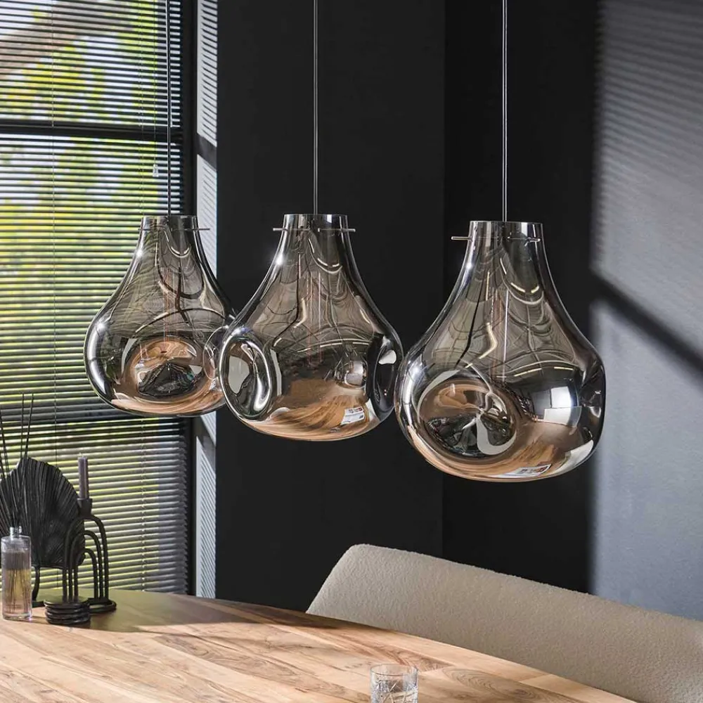 Wohnen Pendelleuchte mit drei Tropfen Design Schirmen - Vincent