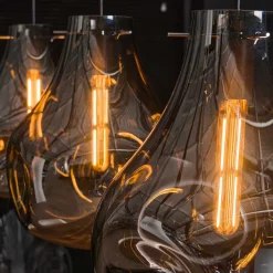 Wohnen Pendelleuchte mit drei Tropfen Design Schirmen - Vincent