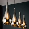 Wohnen Lampen & Leuchten*Pendelleuchte mit Glasschirmen im Tropfen Design - Zirus