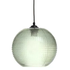 Wohnen Lampen & Leuchten*Pendelleuchte mit grünem Glas Kuppel Schirm - Buleria