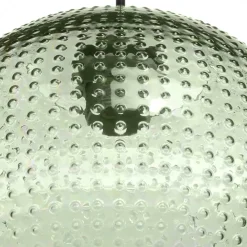 Wohnen Lampen & Leuchten*Pendelleuchte mit grünem Glas Kuppel Schirm - Buleria