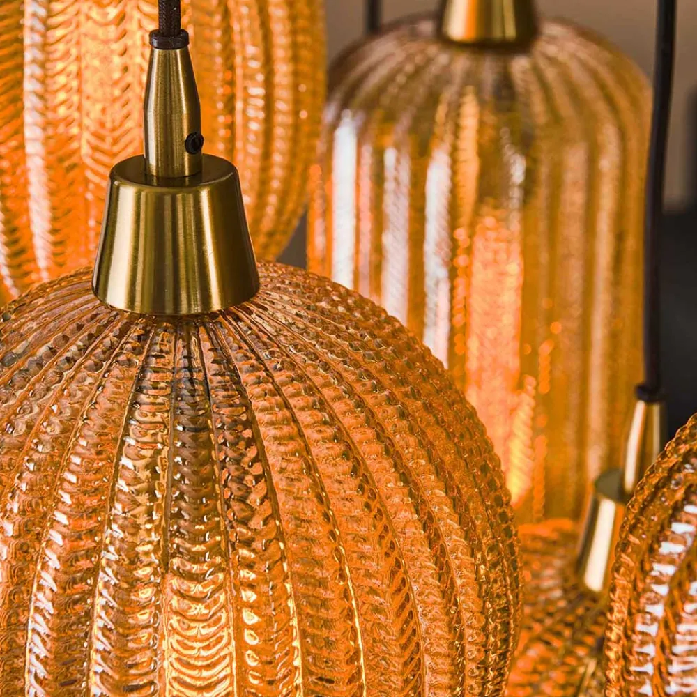 Wohnen Vintage Möbel|Lampen & Leuchten*Pendelleuchte mit unterschiedlichen Schirmen - Aribert