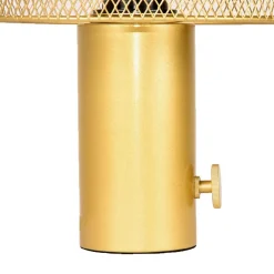 Wohnen Lampen & Leuchten*Pilzdesign Tischleuchte in Gold Metall - Enderbury