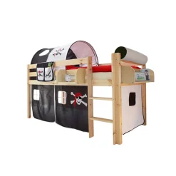 Kinder Wohnen Piraten Halbhochbett Winner aus Kiefer Massivholz