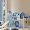 Kinder Wohnen Piraten Spielbett Bertino mit Rutschturm