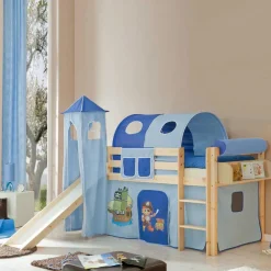 Kinder Wohnen Piraten Spielbett Bertino mit Rutschturm