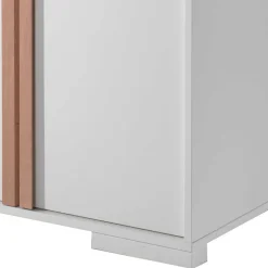 Wohnen Weiße Möbel|Jugendbetten*Platzsparendes Hochbett mit Schrank - Rupicon (zweiteilig)