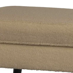 Wohnen Sessel & Hocker|Barhocker*Plüsch Hocker in Beige - Williams