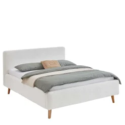 Wohnen Plüsch Polsterbett in Creme - Ilena