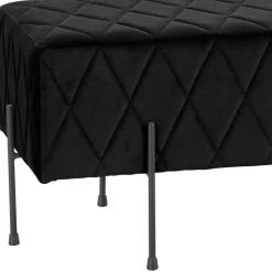 Wohnen Bettbänke|Sitzbank*Polsterbank aus Samt mit Rautensteppung - Silo