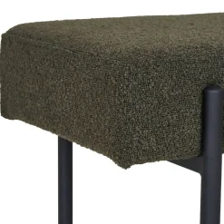 Wohnen Esszimmerbänke|Sitzbank*Polsterbank in Dunkelgrün Boucle - Barahona