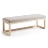 Wohnen Küchenbänke|Bettbänke*Polsterbank Materra in Beige mit Holz-Gestell