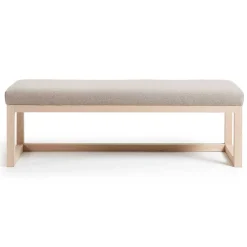 Wohnen Küchenbänke|Bettbänke*Polsterbank Materra in Beige mit Holz-Gestell