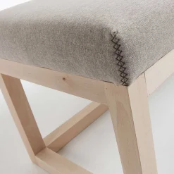 Wohnen Küchenbänke|Bettbänke*Polsterbank Materra in Beige mit Holz-Gestell