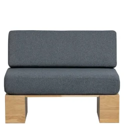 Wohnen Polsterbank mit Rückenlehne in Grau - Ciannas