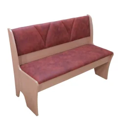 Wohnen Küchenbänke|Esszimmerbänke*Polsterbank mit Truhe 120cm Loisan in Cognac Vintage