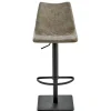 Wohnen Barhocker|Hocker*Polster-Barstuhl in Schlamm & Schwarz - Ossika