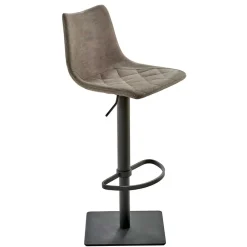 Wohnen Barhocker|Hocker*Polster-Barstuhl in Schlamm & Schwarz - Ossika