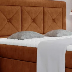 Wohnen Jugendbetten*Polsterbett in Rotbraun Vintage Optik - Bogor