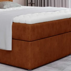 Wohnen Jugendbetten*Polsterbett in Rotbraun Vintage Optik - Bogor