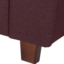 Wohnen Braune Möbel*Polsterecke in Bordeaux Rot - Moranna