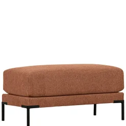 Wohnen Polsterhocker aus Chenille in Rostbraun - Brixx